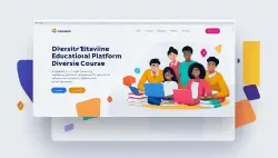 Online course website design and development