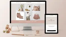 Responsive e-commerce website design for a local boutique